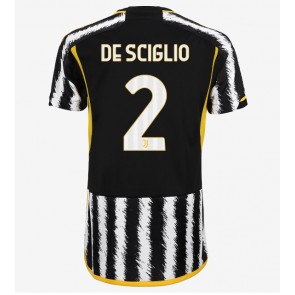 Juventus Mattia De Sciglio #2 Hemmatröja Dam 2023-24 Kortärmad